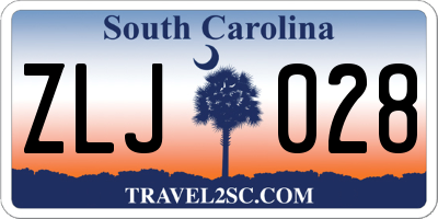 SC license plate ZLJ028