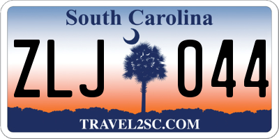SC license plate ZLJ044