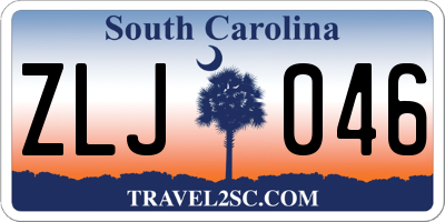 SC license plate ZLJ046