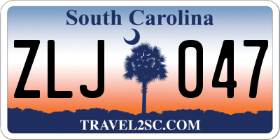 SC license plate ZLJ047