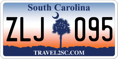 SC license plate ZLJ095
