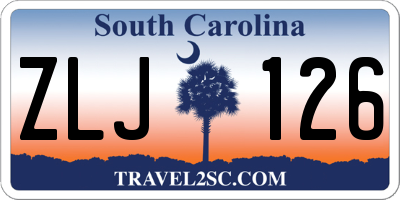 SC license plate ZLJ126