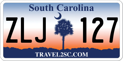 SC license plate ZLJ127