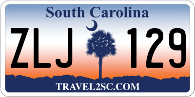 SC license plate ZLJ129