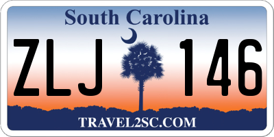 SC license plate ZLJ146