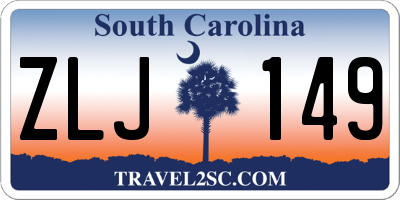 SC license plate ZLJ149
