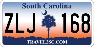 SC license plate ZLJ168