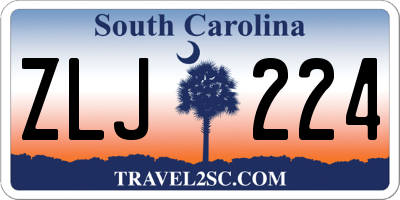 SC license plate ZLJ224