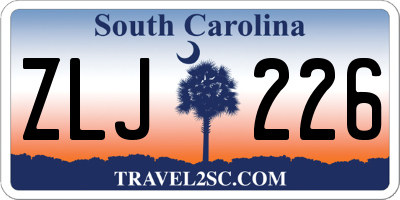 SC license plate ZLJ226