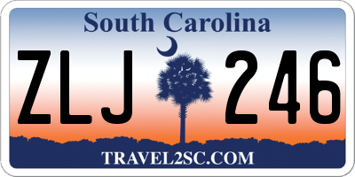 SC license plate ZLJ246