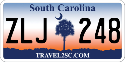 SC license plate ZLJ248
