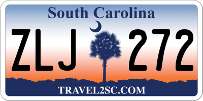 SC license plate ZLJ272