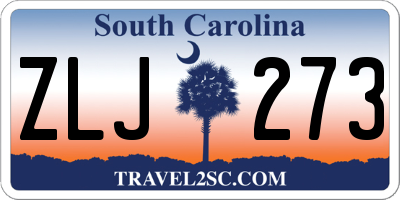 SC license plate ZLJ273