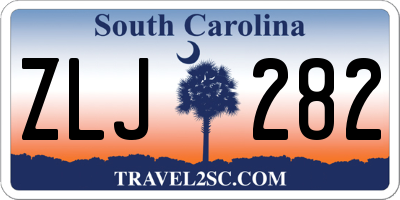 SC license plate ZLJ282