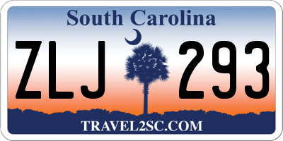 SC license plate ZLJ293