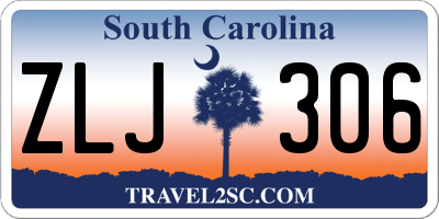 SC license plate ZLJ306