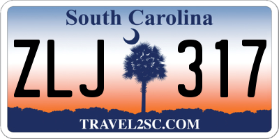SC license plate ZLJ317