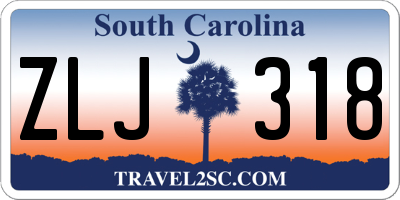 SC license plate ZLJ318