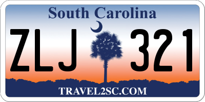 SC license plate ZLJ321