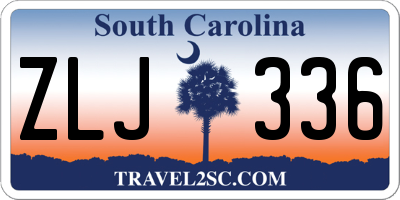 SC license plate ZLJ336