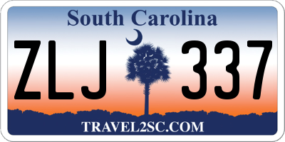 SC license plate ZLJ337