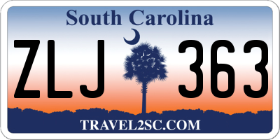 SC license plate ZLJ363