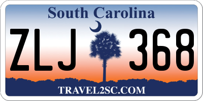 SC license plate ZLJ368