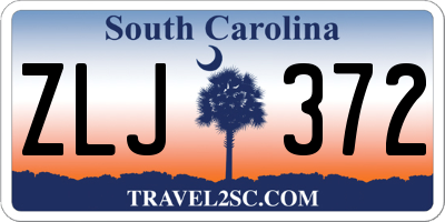 SC license plate ZLJ372