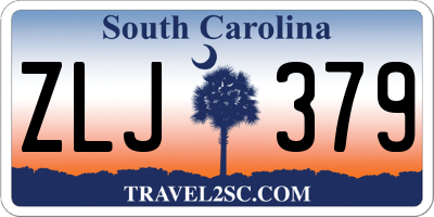 SC license plate ZLJ379