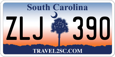 SC license plate ZLJ390