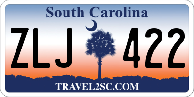 SC license plate ZLJ422
