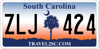 SC license plate ZLJ424