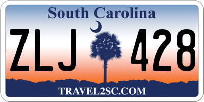 SC license plate ZLJ428
