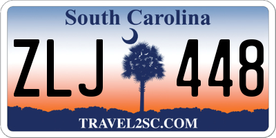 SC license plate ZLJ448