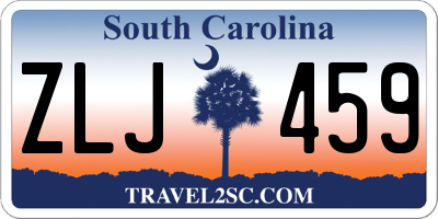 SC license plate ZLJ459