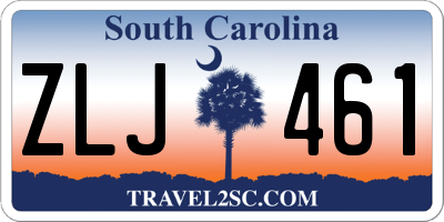 SC license plate ZLJ461