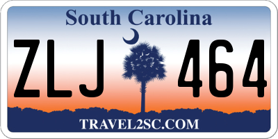 SC license plate ZLJ464