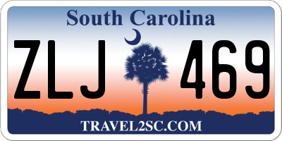 SC license plate ZLJ469