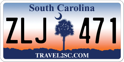 SC license plate ZLJ471