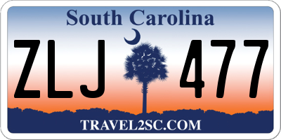 SC license plate ZLJ477