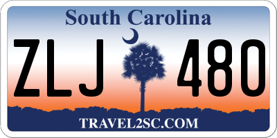 SC license plate ZLJ480