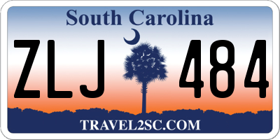 SC license plate ZLJ484