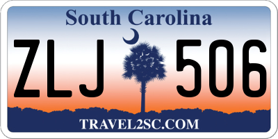 SC license plate ZLJ506