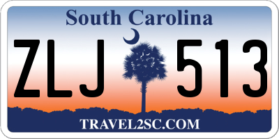 SC license plate ZLJ513