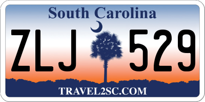 SC license plate ZLJ529