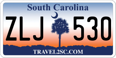 SC license plate ZLJ530
