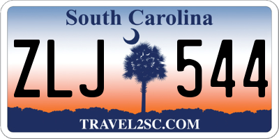 SC license plate ZLJ544