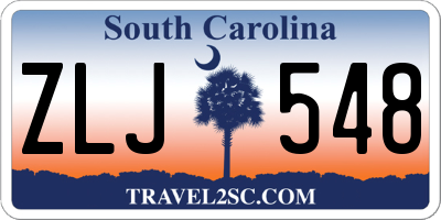SC license plate ZLJ548
