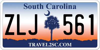 SC license plate ZLJ561