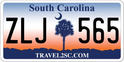SC license plate ZLJ565